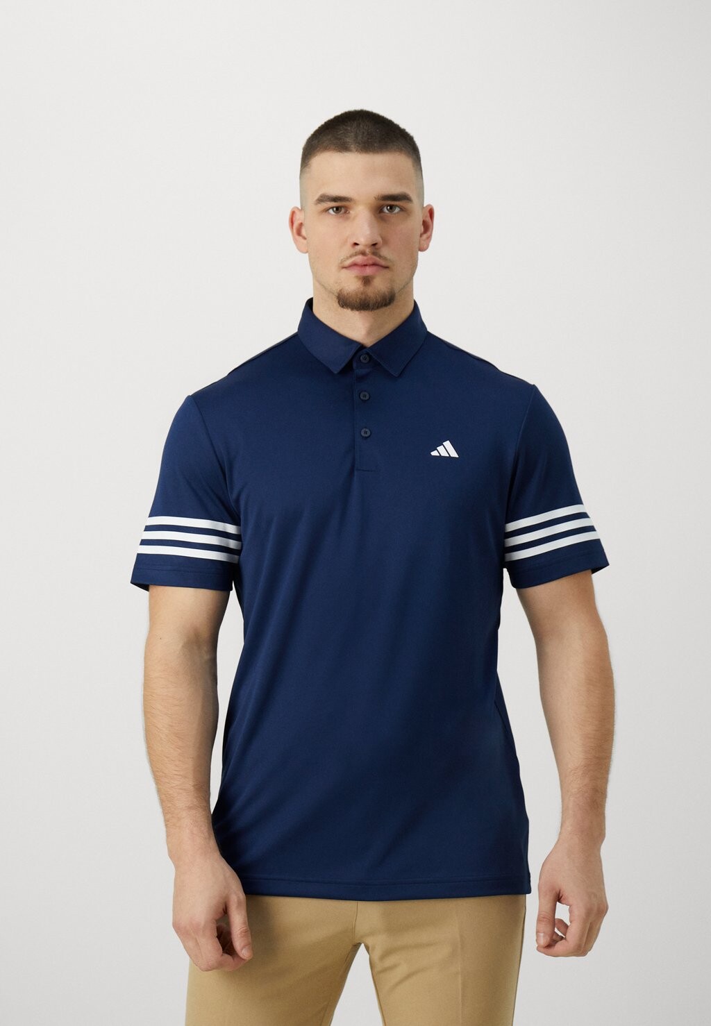 

Рубашка-поло Core 3 Stripe adidas Golf, цвет collegiate navy