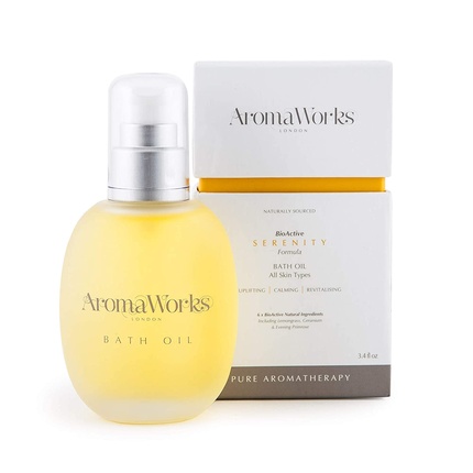 

Масло для ванн AromaWorks Serenity с ароматами лемонграсса, нероли и сладкой герани, 3,4 жидких унции/100 мл