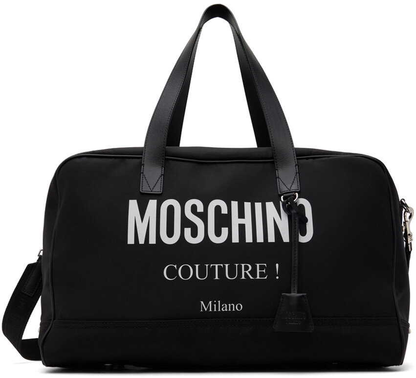 

Черная дорожная сумка Moschino