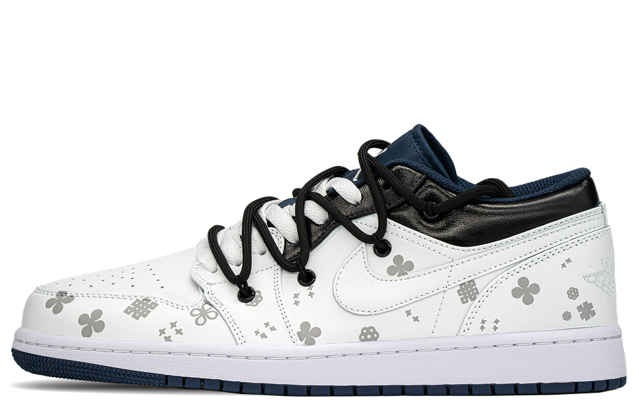 

Кроссовки Air Jordan 1 Vintage Basketball Shoes Men Low-top White/blue, белый/синий