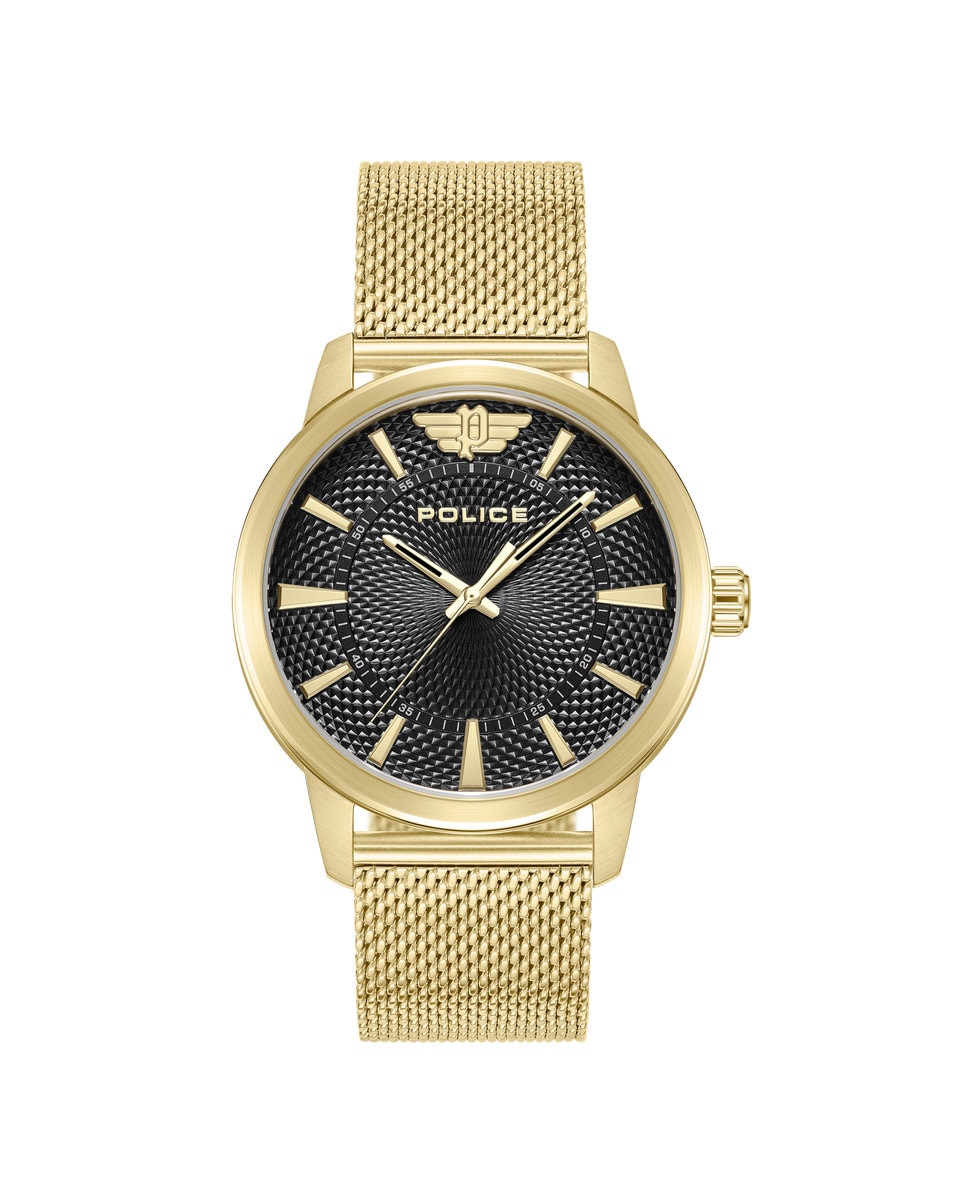 Мужские часы Raho PEWJG0005001 со стальным и золотым ремешком Police, золотой