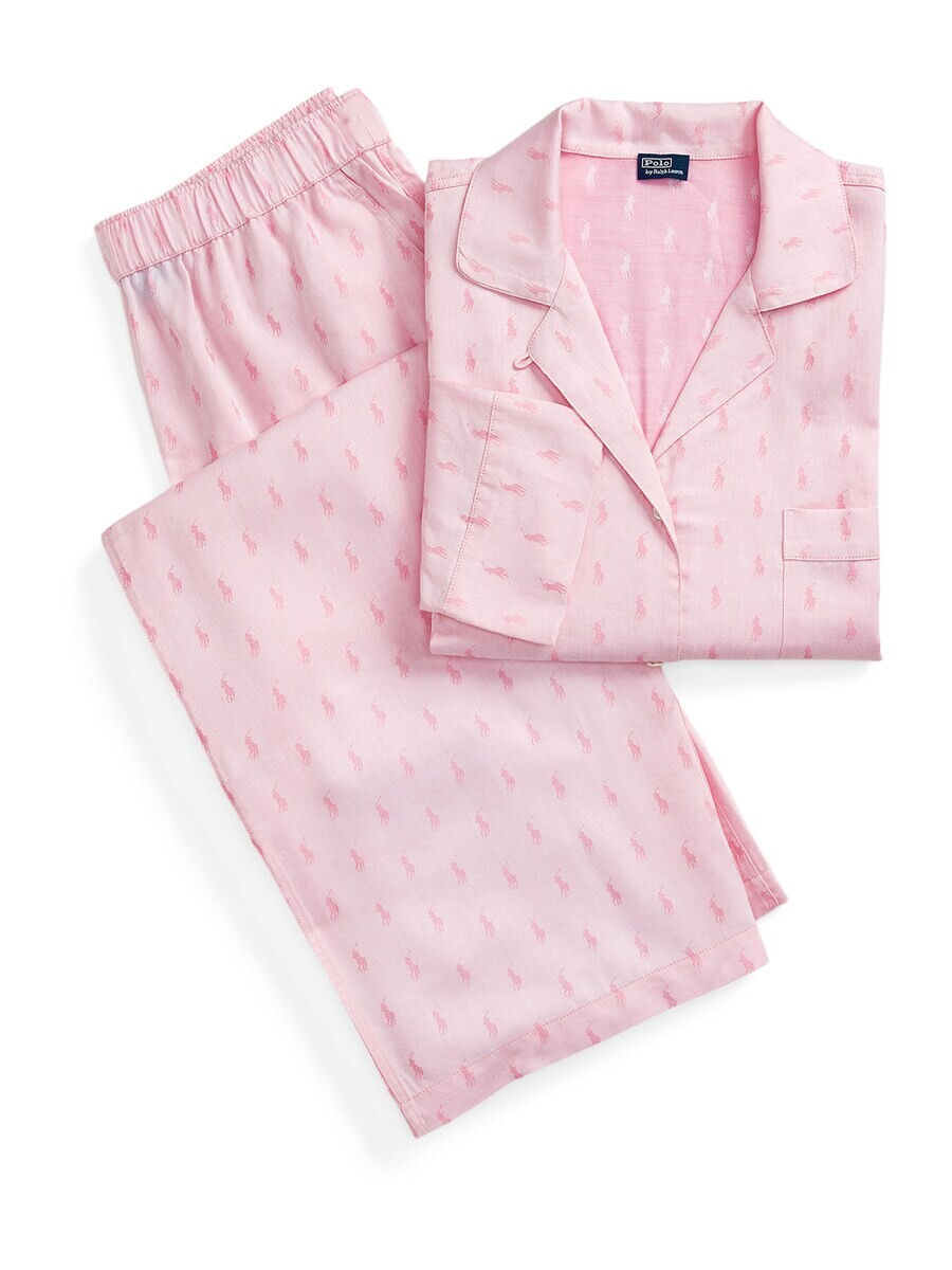 

Пижама Polo Ralph Lauren Pajama Jacquard Polo Player, розовый