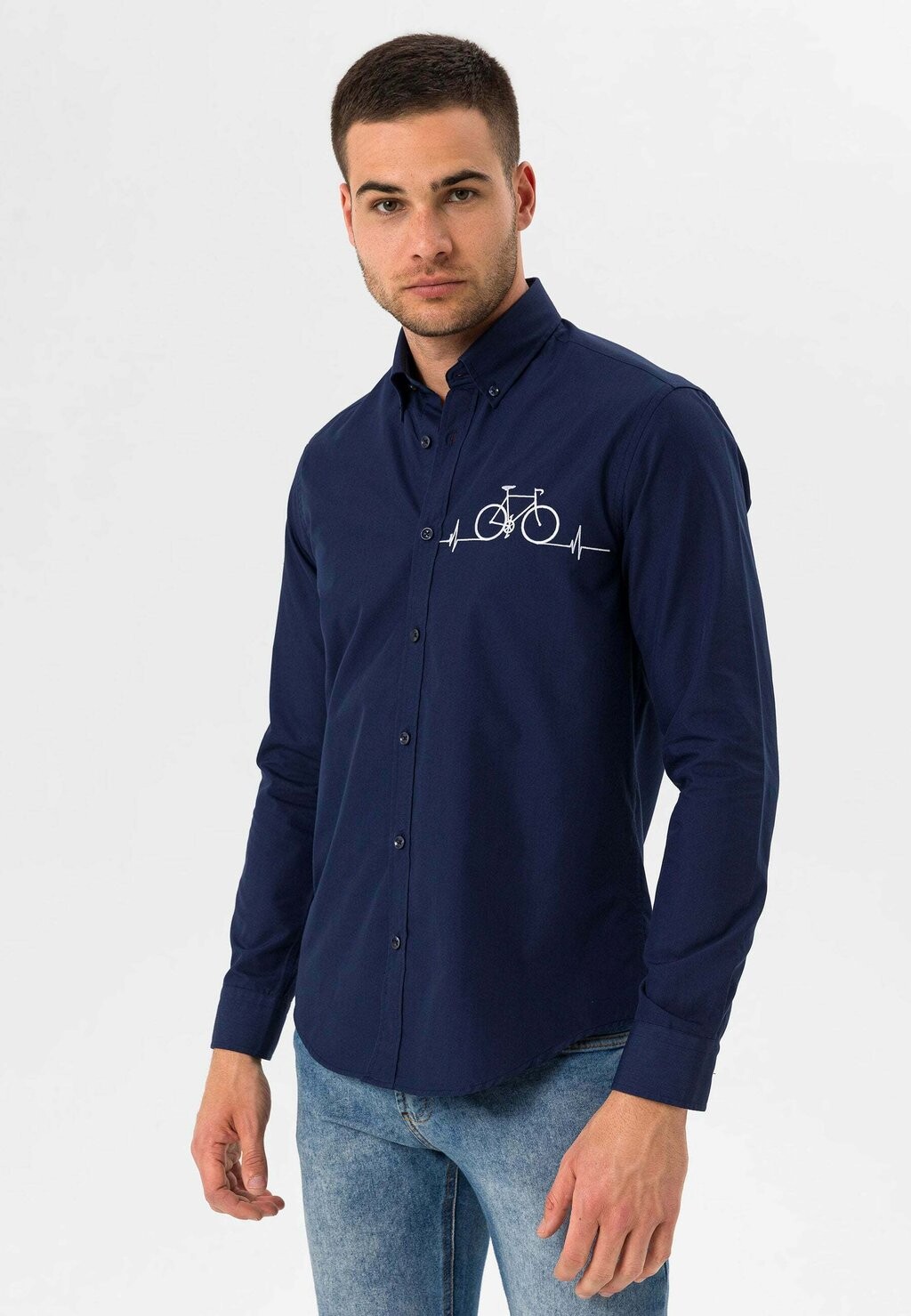 

Рубашка Slim Fit Oxford By Diess Collection, цвет navy