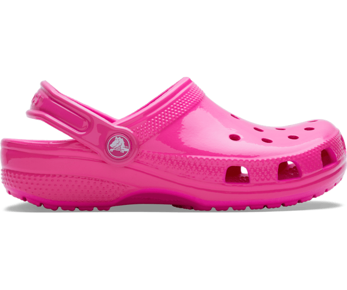 Классические неоновые сабо-хайлайтеры Crocs мужские, цвет Pink Crush