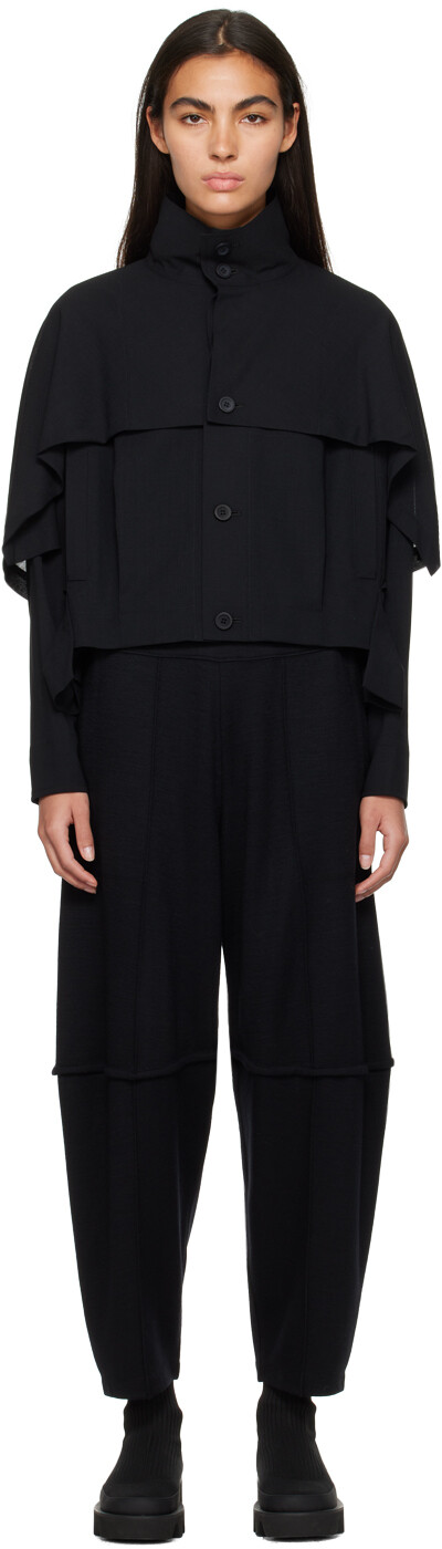 

Черная квадратная куртка ISSEY MIYAKE, Черный