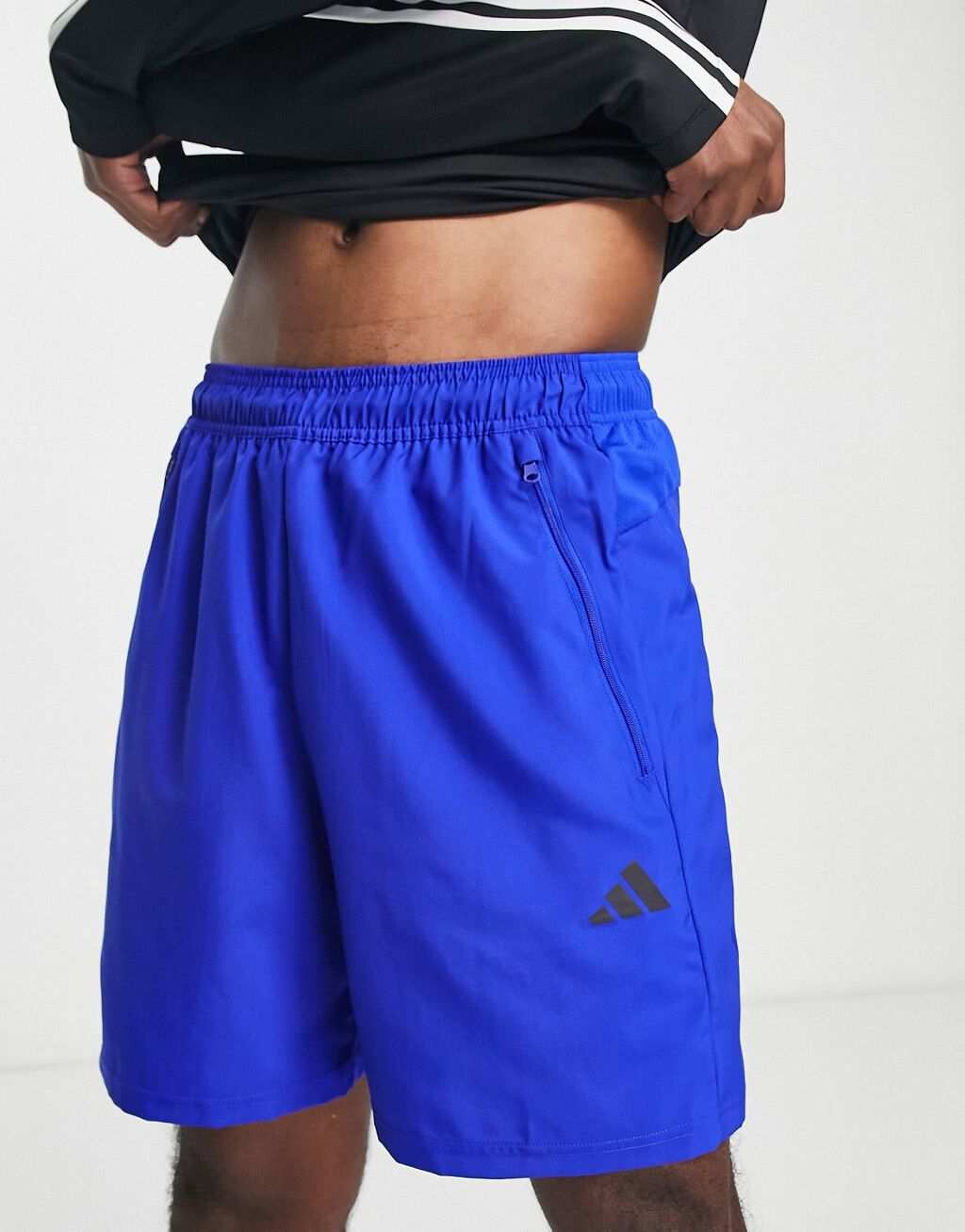 

Темно-синие шорты с 3 полосками adidas Training Train Essentials