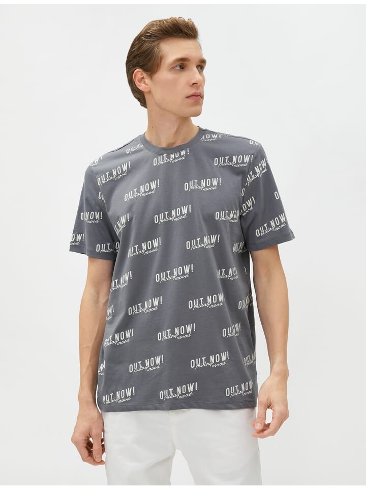 

Футболка KOTON T shirt, цвет grau gemustert