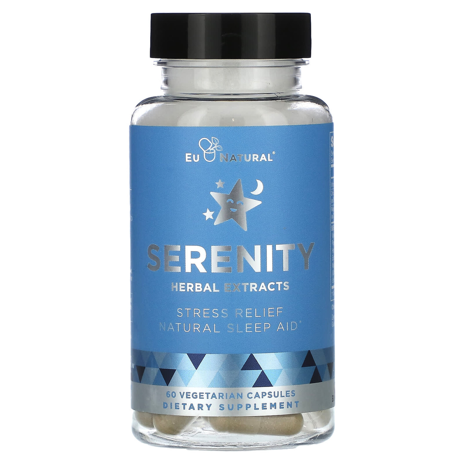 

Травяные экстракты Serenity, 60 вегетарианских капсул, Eu Natural