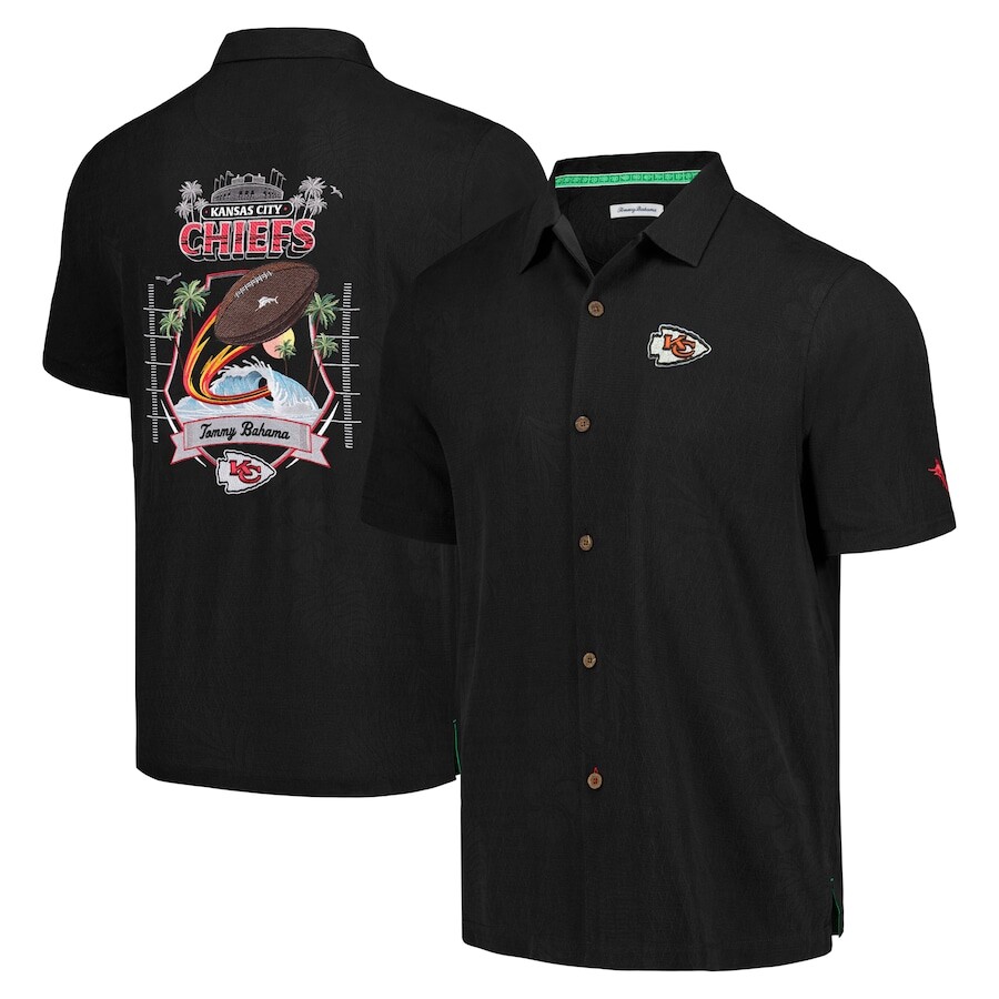 

Рубашка Tommy Bahama Kansas City Chiefs, черный