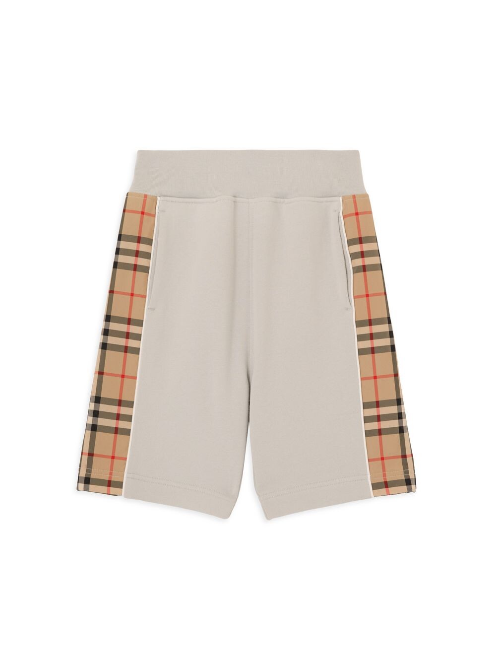 

Шорты Little Boy's & Boy's Nolen с клетчатой отделкой Burberry, серебряный