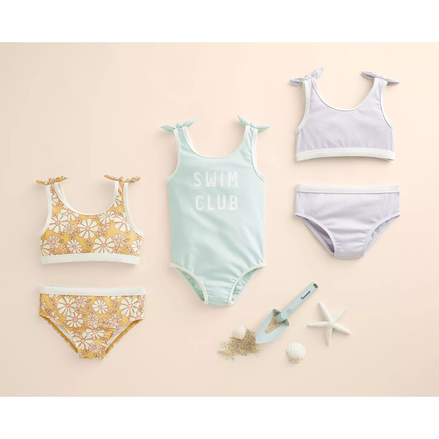 

Комплект бикини в рубчик из двух частей Baby & Toddler Little Co. от Lauren Conrad Little Co. by Lauren Conrad