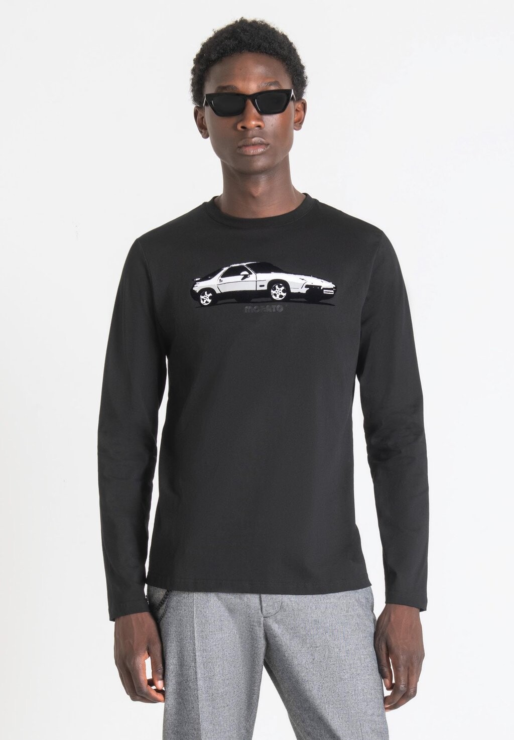 

Футболка с длинными рукавами Regular Fit Long-Sleeved T-Shirt Antony Morato, черный