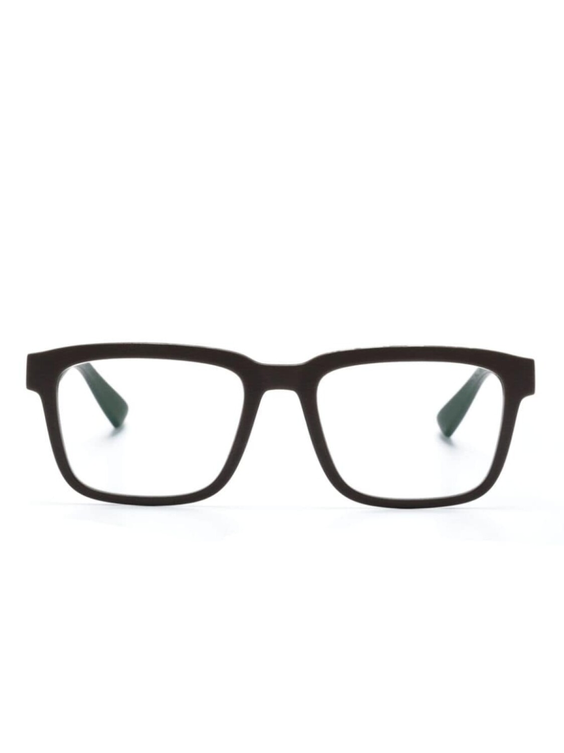 

Mykita очки Helicon в матовой квадратной оправе, коричневый