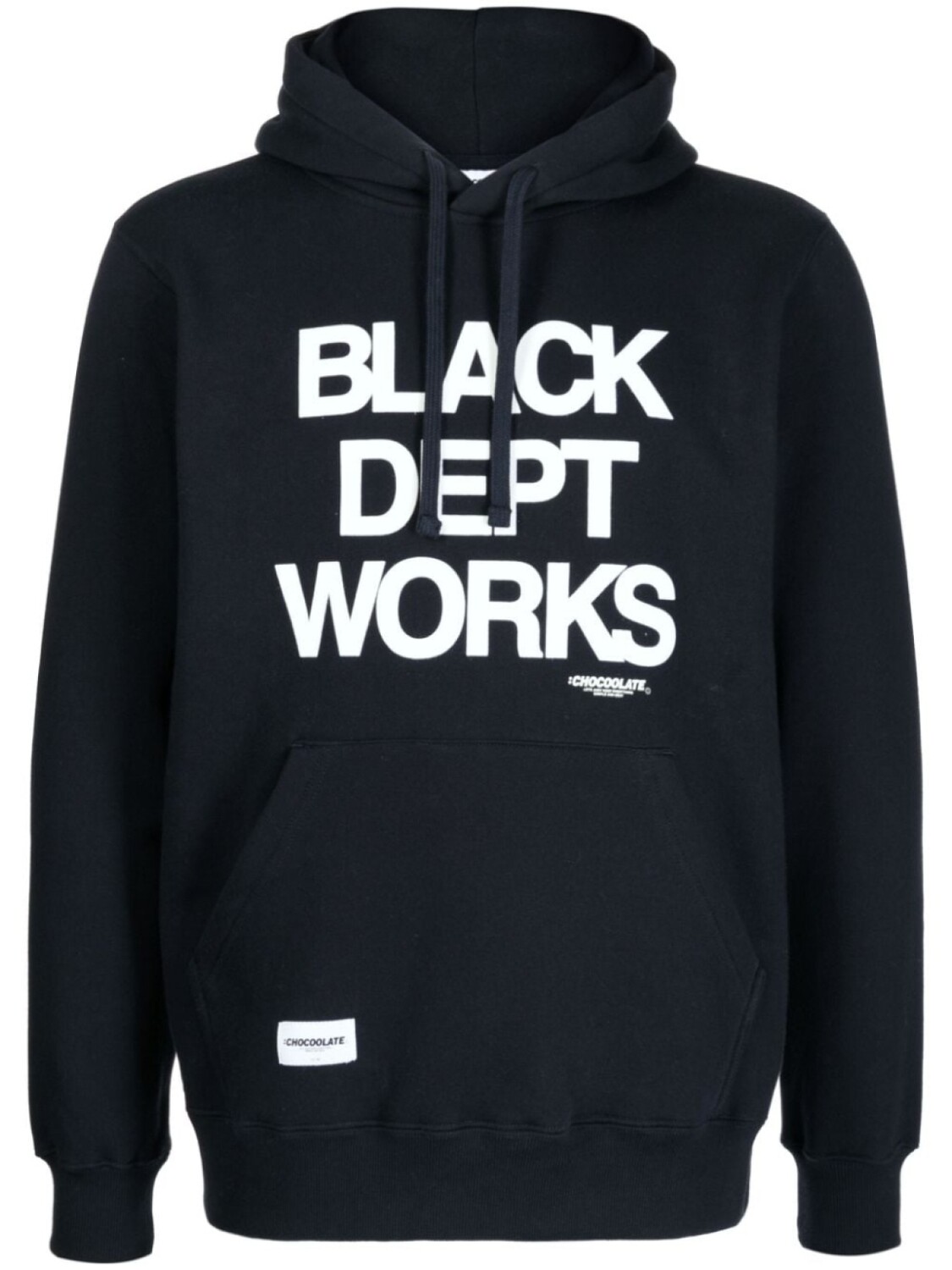 

Chocoolate slogan-print cotton-blend hoodie, синий