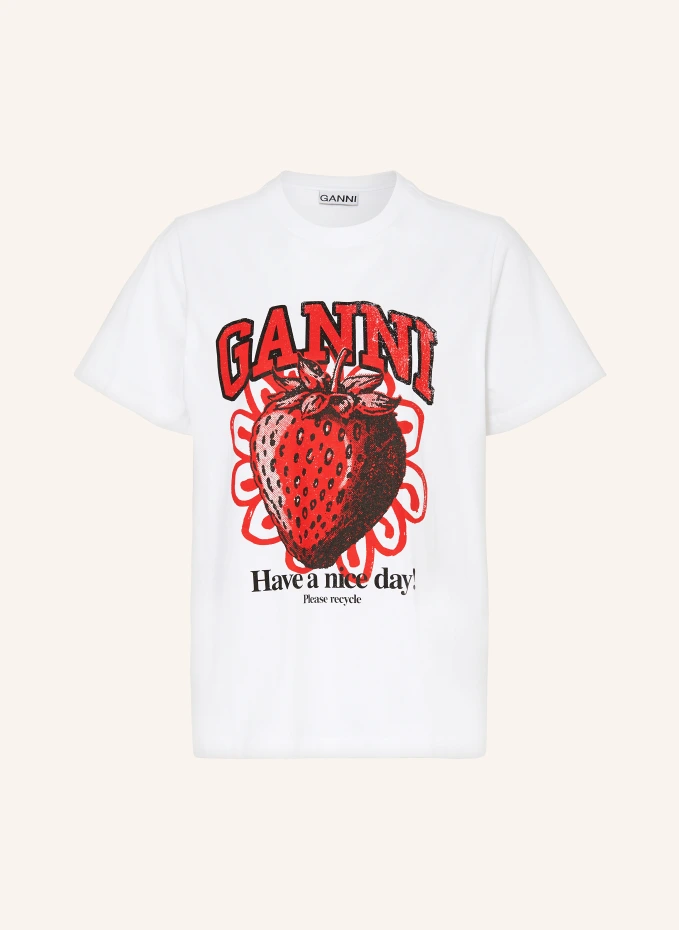 

Футболка Ganni, белый