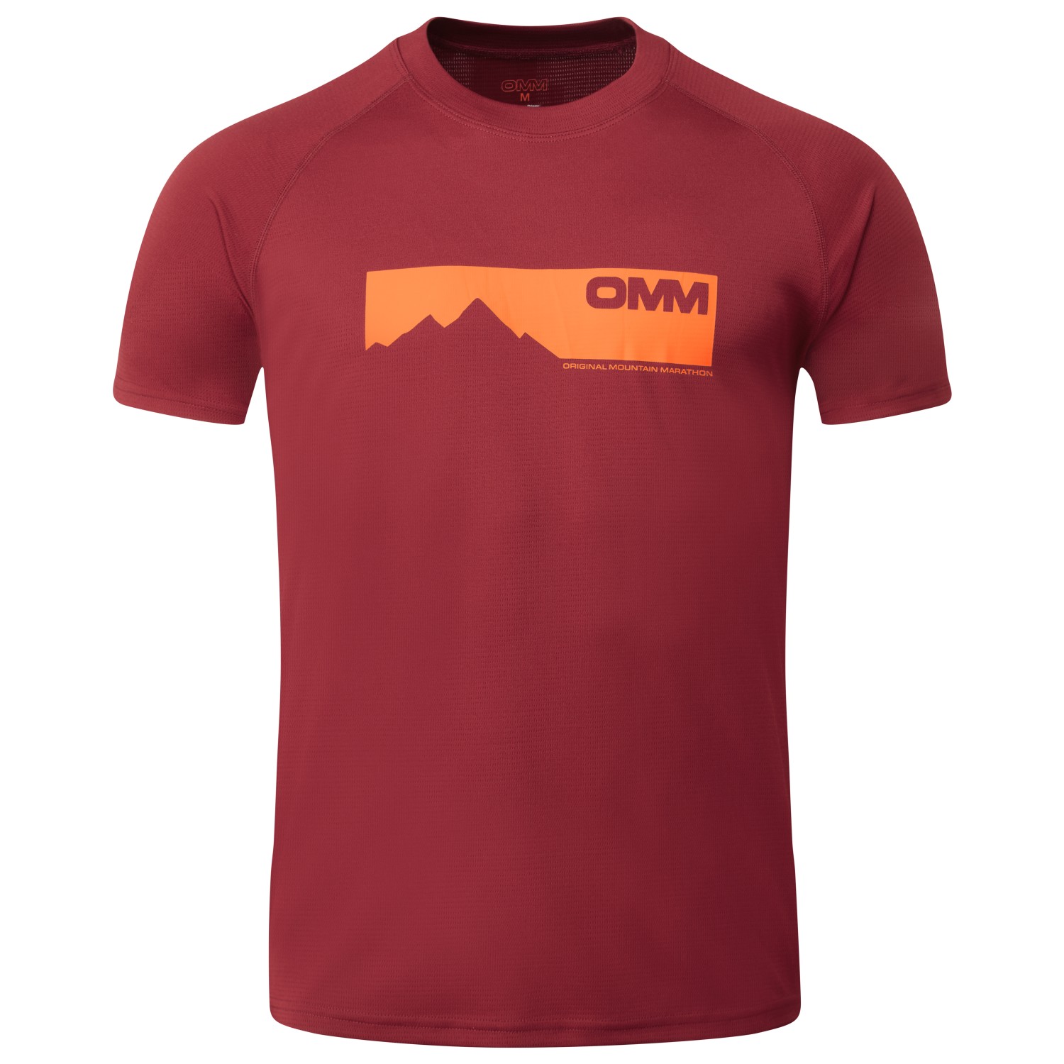 Функциональная рубашка Omm Bearing Tee S/S, цвет Dark Red Mountain беговая куртка omm women s halo with pockets цвет dark red aqua