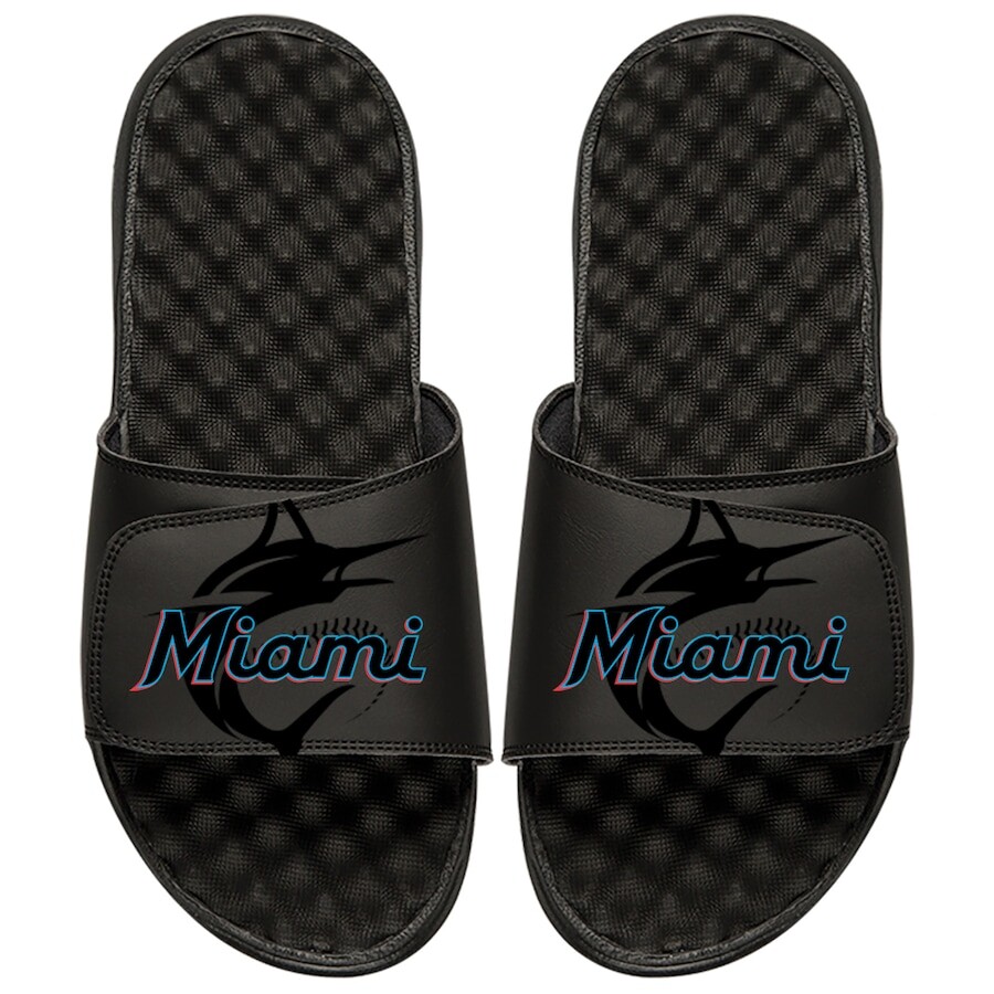 

Шлепанцы ISlide Miami Marlins, черный