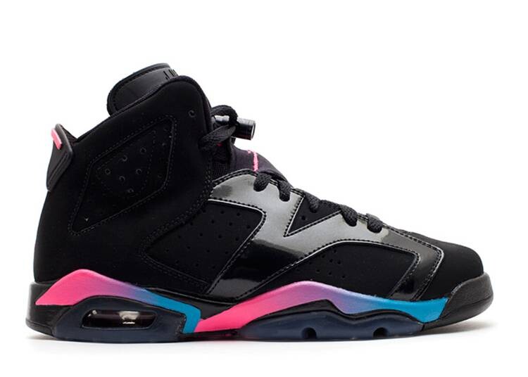

Кроссовки AIR JORDAN 6 RETRO GS 'PINK FLASH', черный