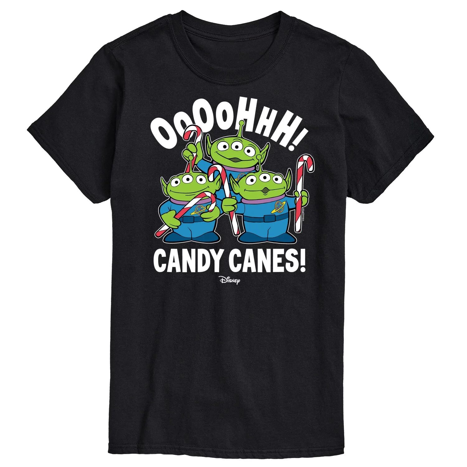 

Футболка с рисунком /Pixar's Toy Story 4 Big & Tall Oooohhh Candy Canes, Black Disney, черный