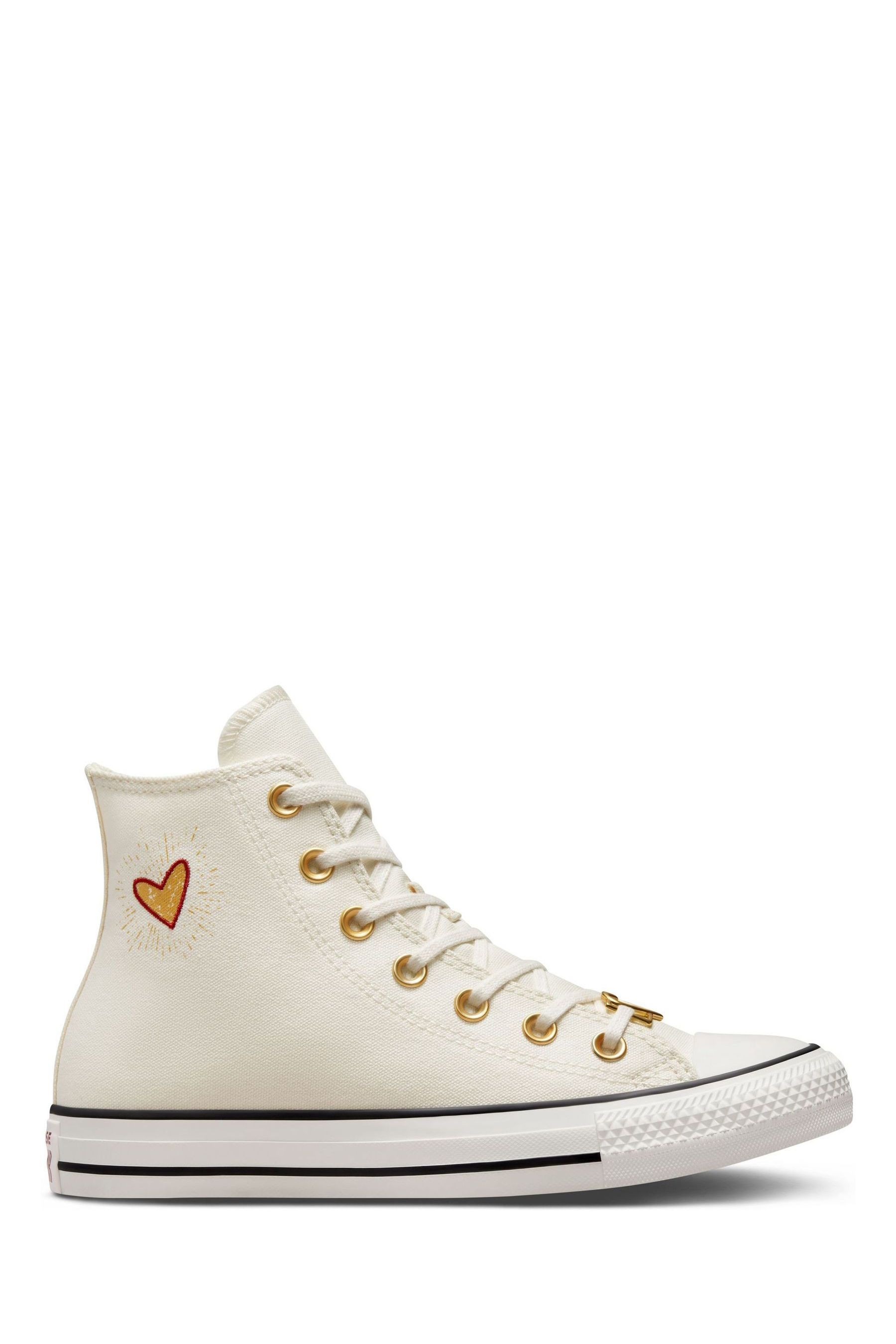 

Высокие спортивные туфли Hearts Converse, белый