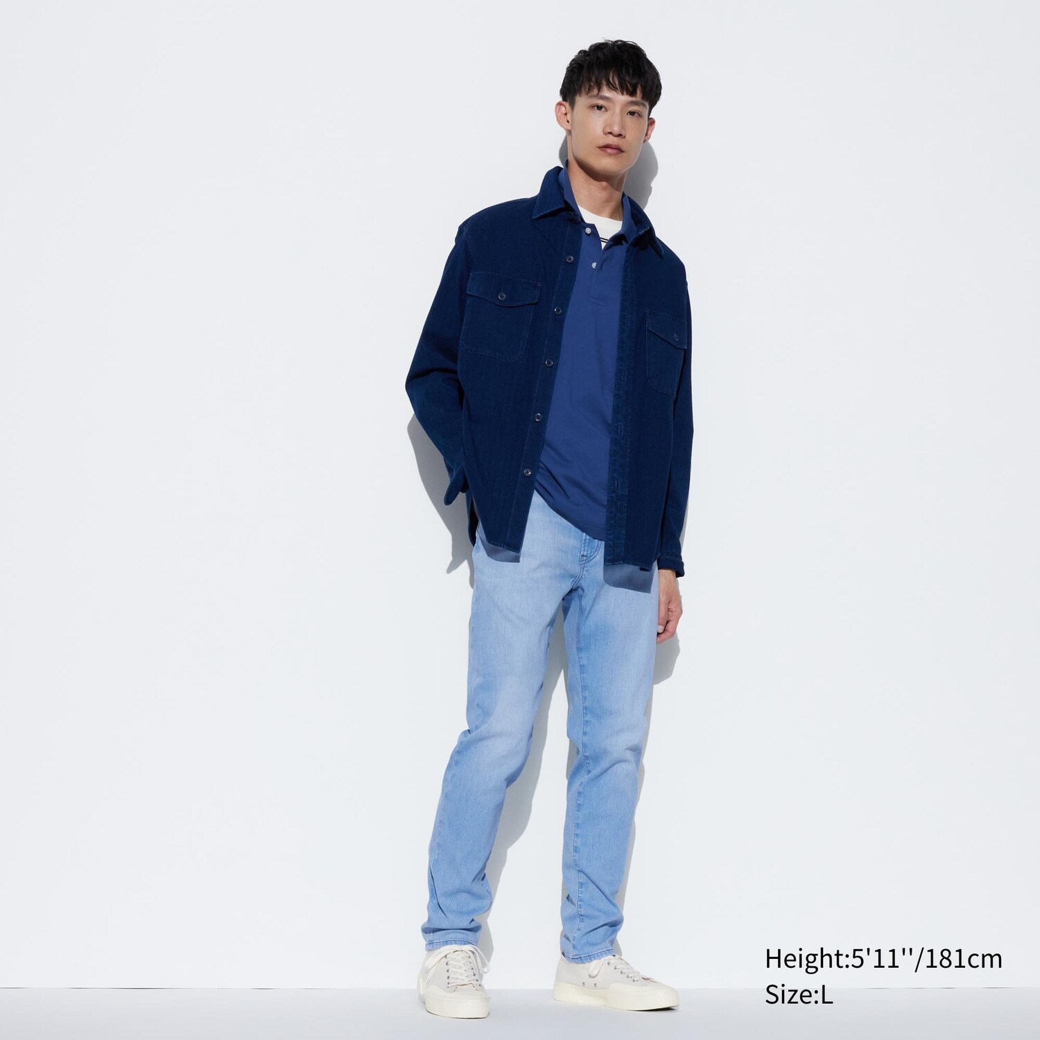

Джинсы Uniqlo мужские ультра-стрейч, синий