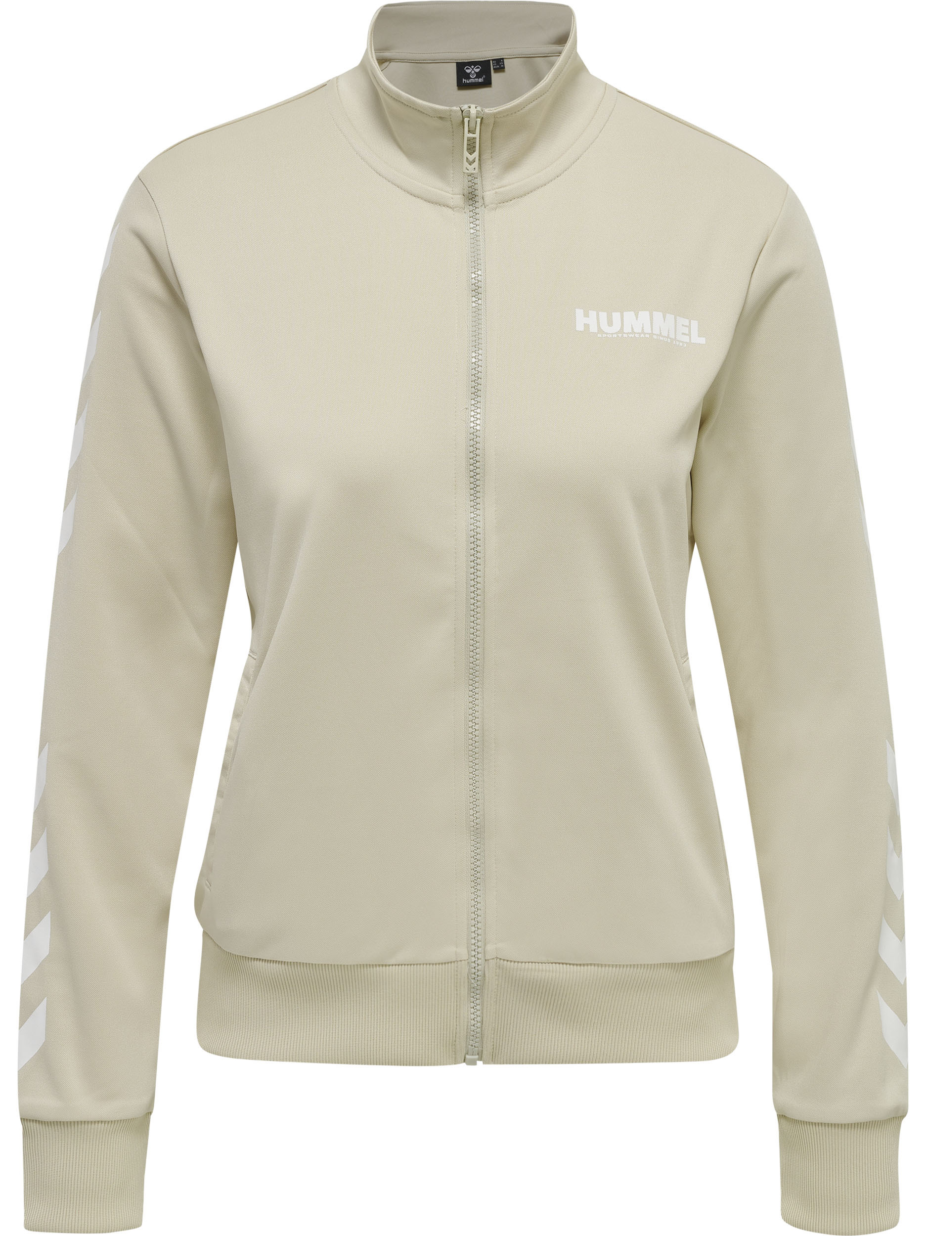 

Толстовка Hummel Reißverschlussjacke Hmllegacy Poly Woman Zip Jacket, цвет PUMICE STONE