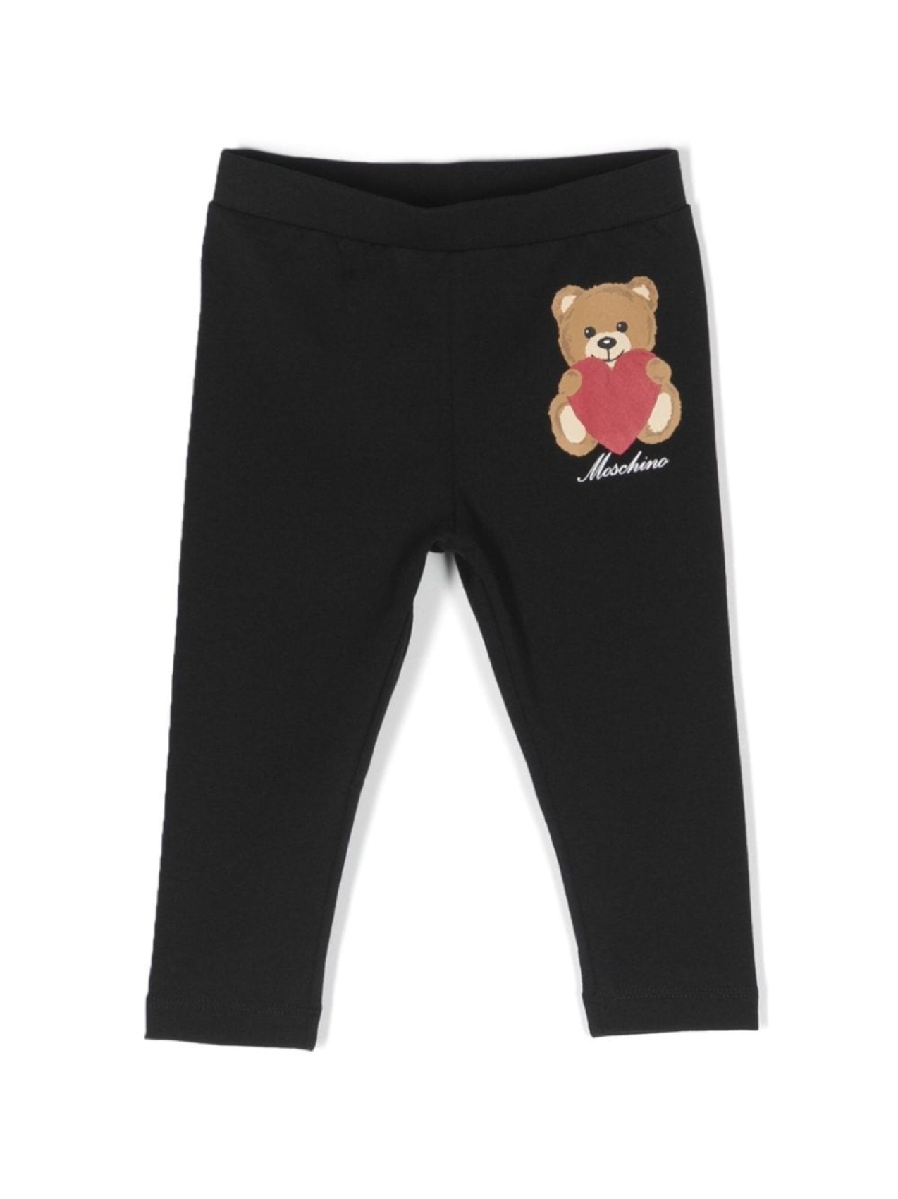 

Moschino Kids легинсы с принтом Teddy Bear, черный