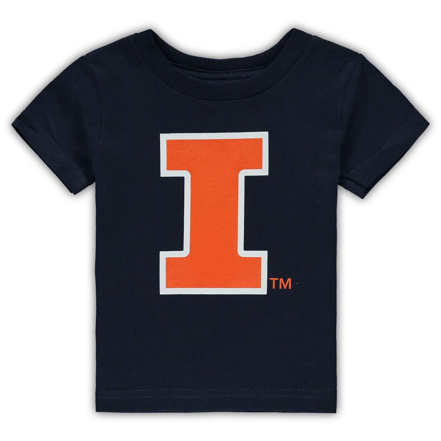 

Темно-синяя футболка с большим логотипом Infant Illinois Fighting Illini Unbranded, Синий