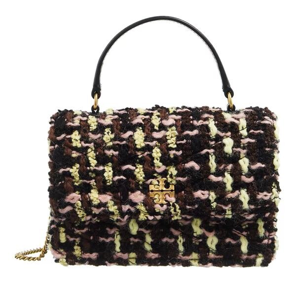 

Сумка kira tweed mini top handle chain wallet black Tory Burch, мультиколор