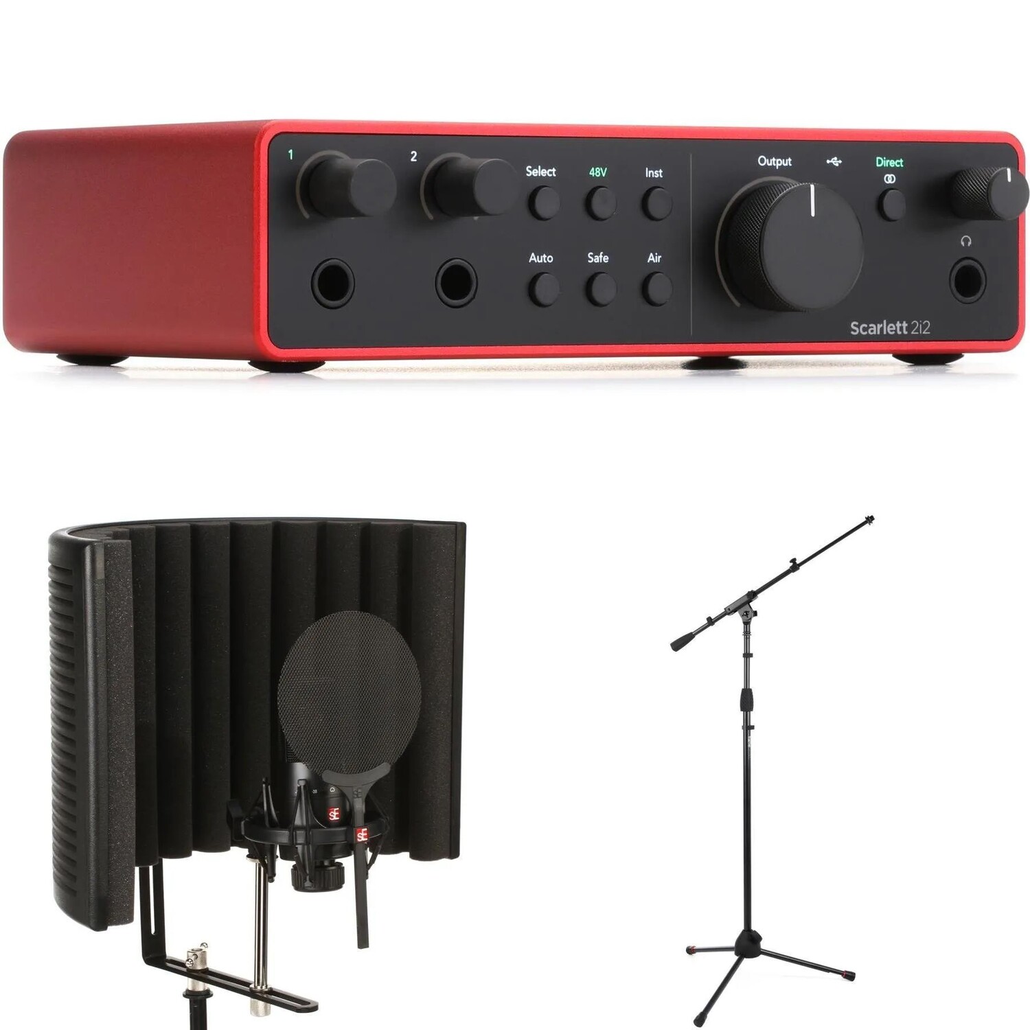 

Новый USB-аудиоинтерфейс Focusrite Scarlett 2i2 4-го поколения и комплект sE Electronics X1 S Studio Bundle
