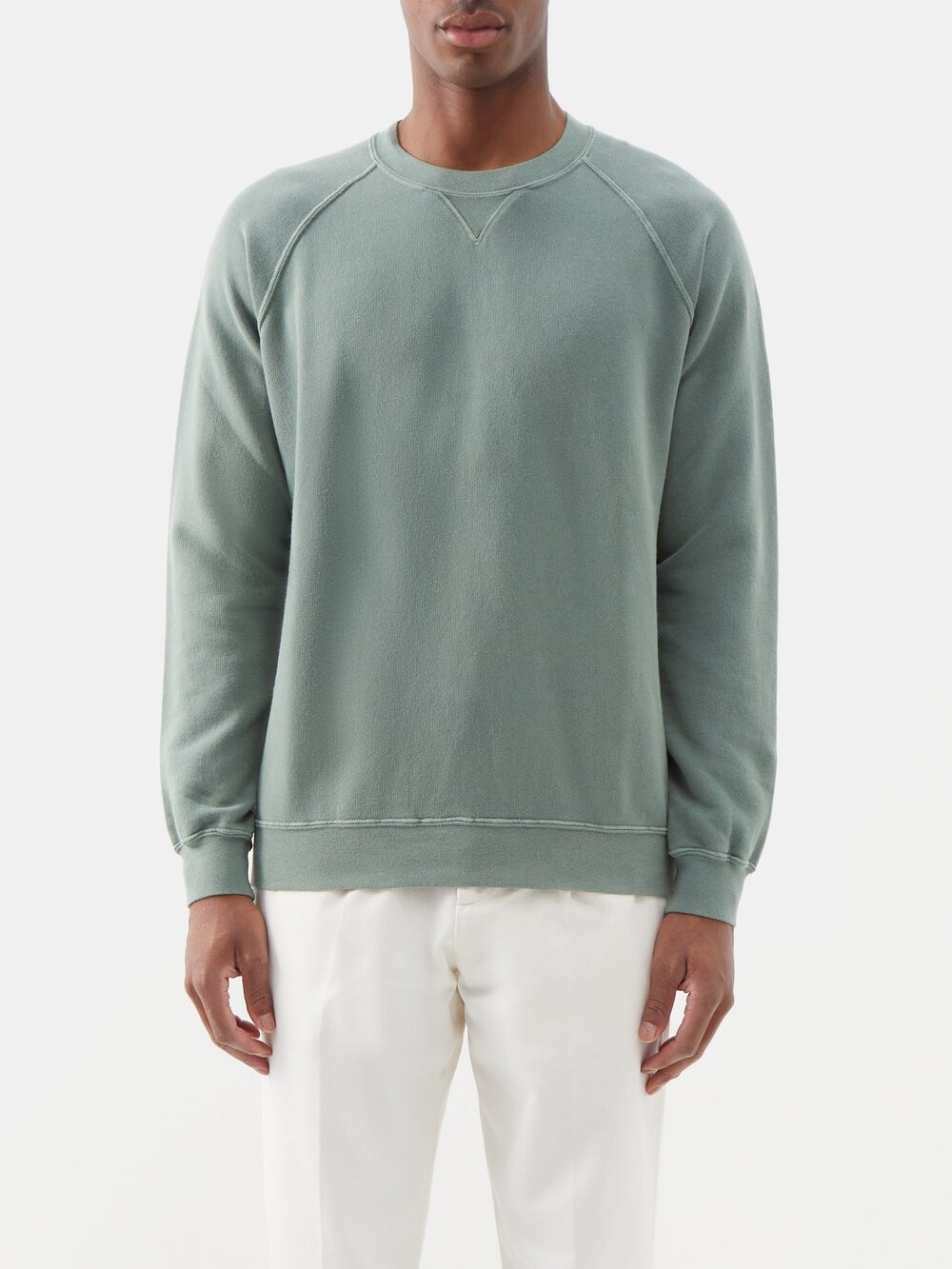 

Толстовка из хлопкового джерси Thom Sweeney, зеленый