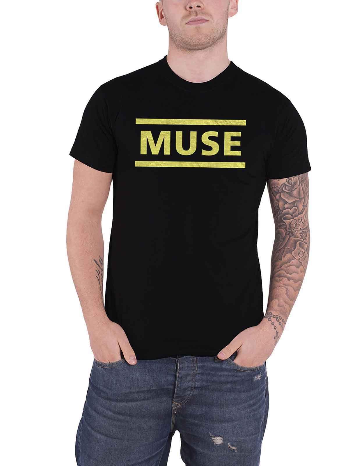 цена Желтая футболка с логотипом Muse, черный