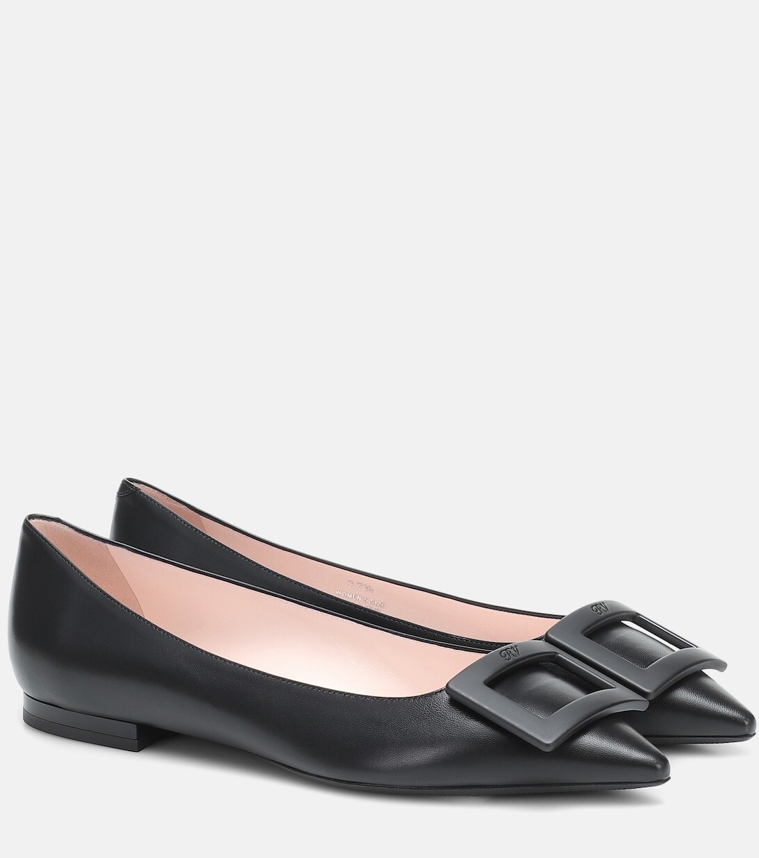 

Кожаные балетки Gommettine Ball Roger Vivier, черный