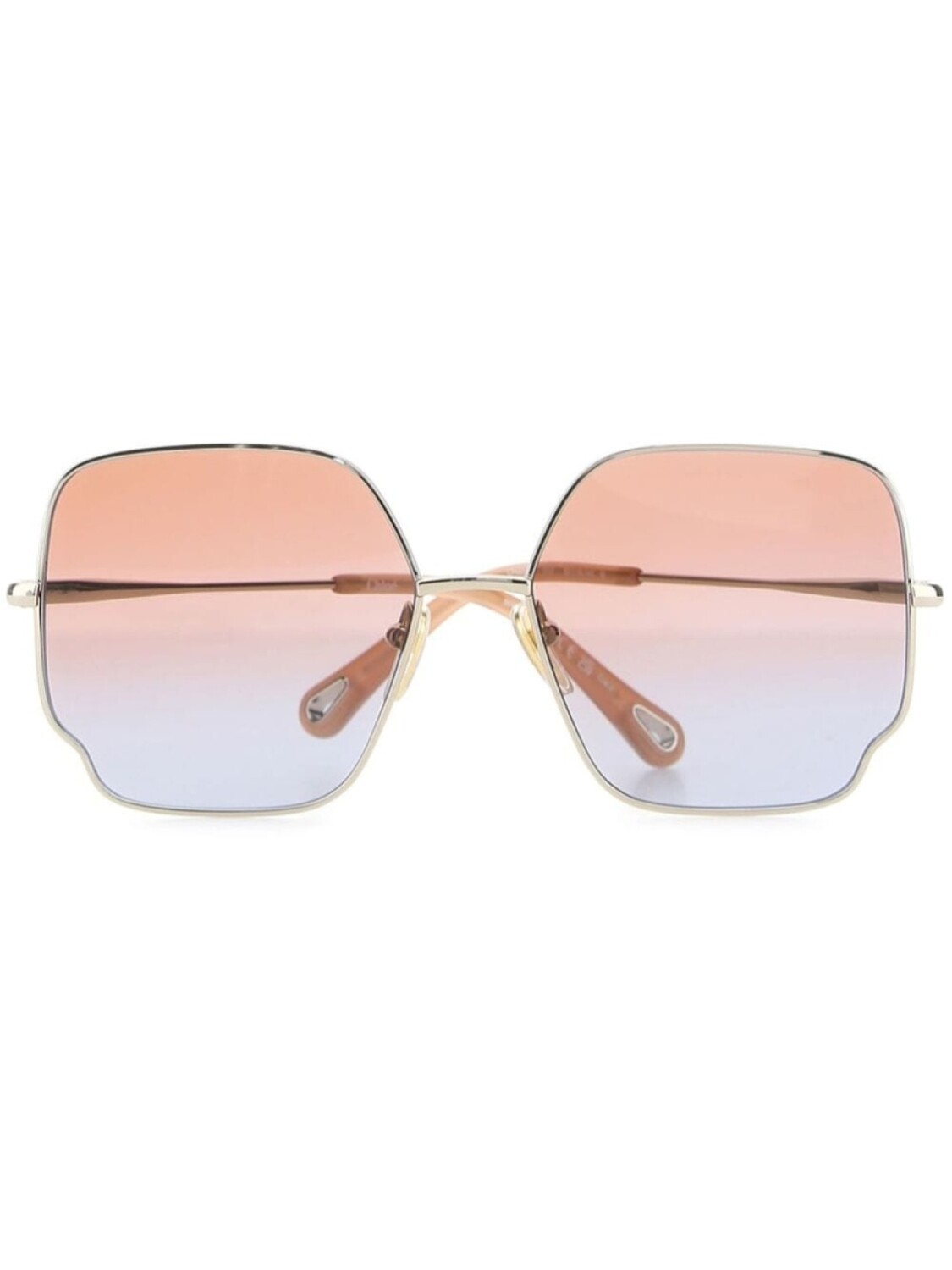 

Chloé солнцезащитные очки в большой оправе CH0092S, розовый