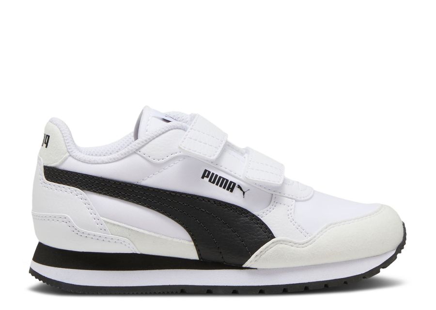 

Кроссовки Puma ST Runner V4 Nylon Little Kid, белый/черный