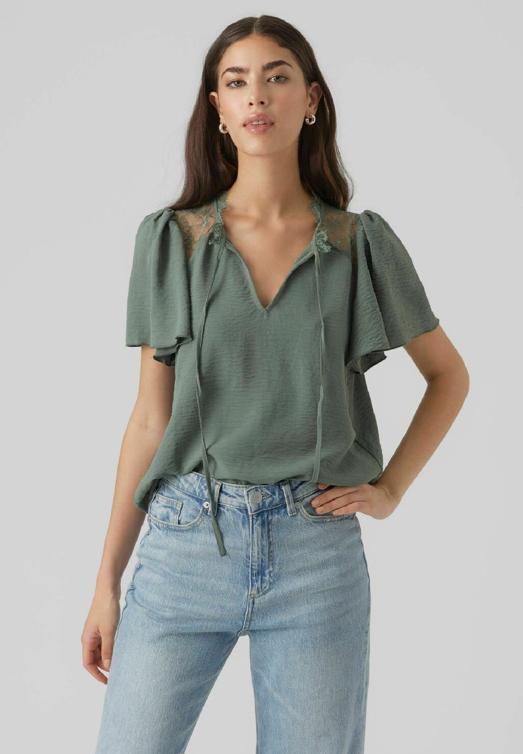 

Блузка Vero Moda, зеленый