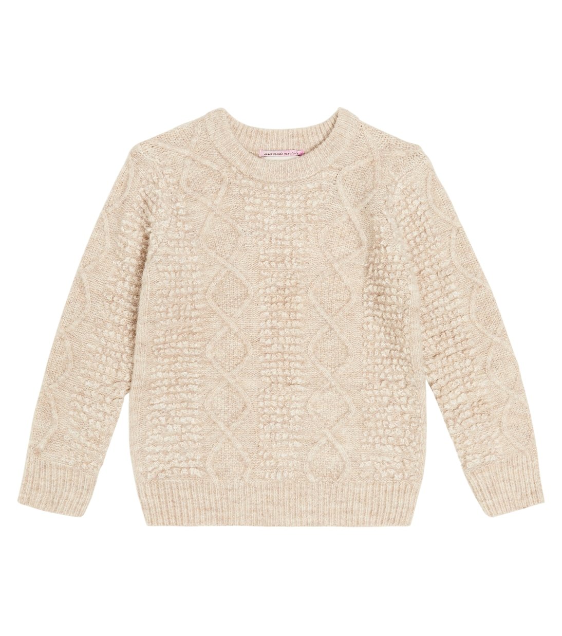 

Свитер косой вязки Scotch & Soda Kids, бежевый