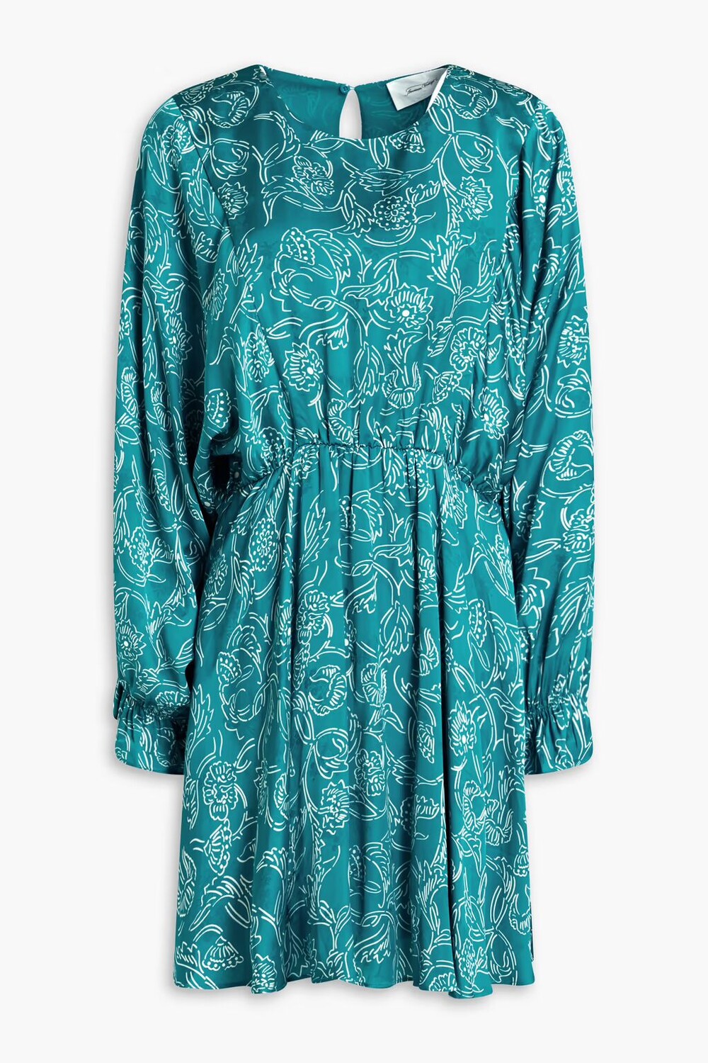 

Жаккардовое платье мини Gitaka с цветочным принтом American Vintage, бирюзовый