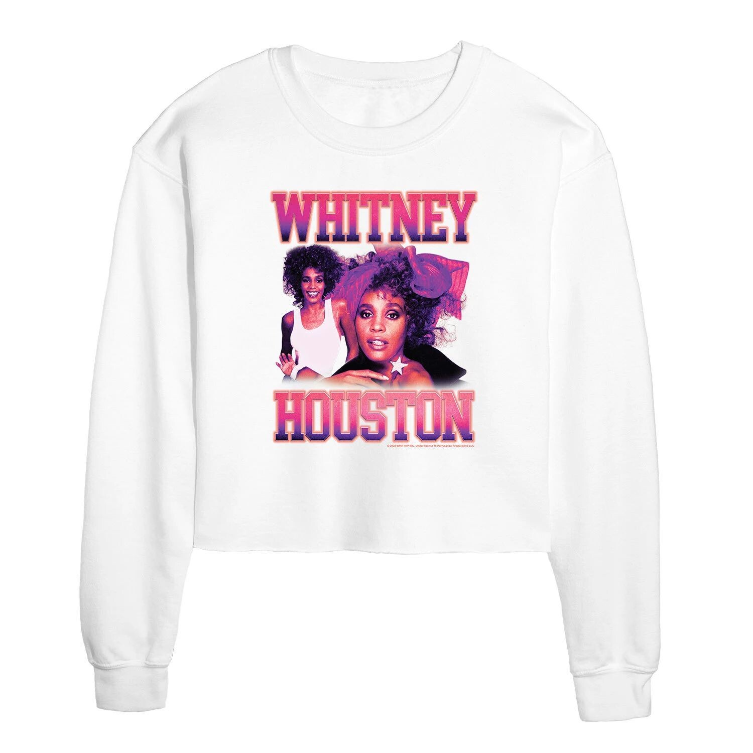 

Укороченный свитшот для юниоров Whitney Houston Licensed Character, белый