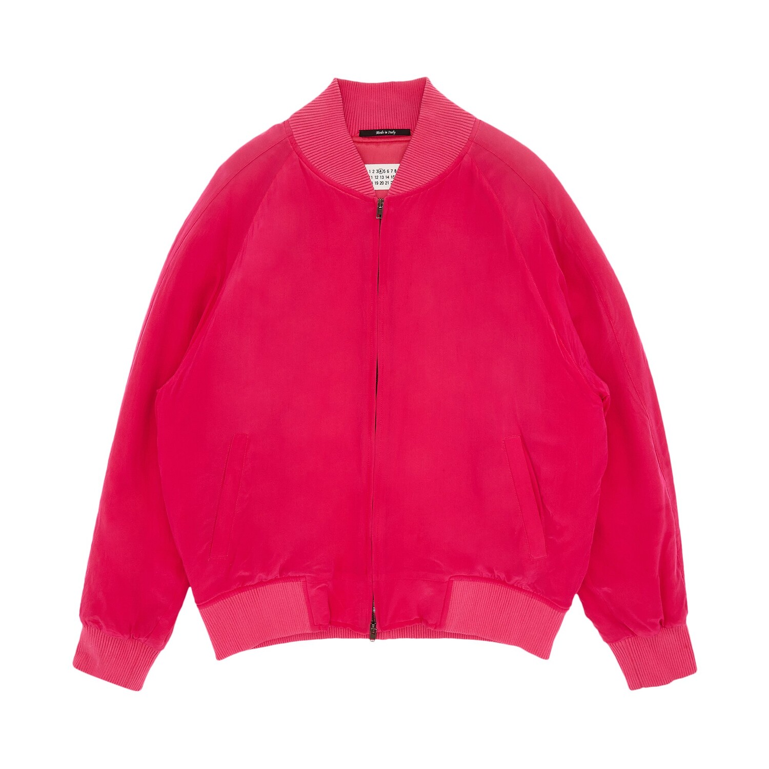 

Винтажный шелковый бомбер Maison Margiela Фуксия, Розовый