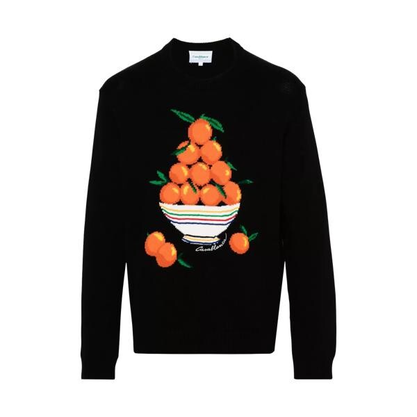 

Футболка pyramide d'orange intarsien-pullover black black Casablanca, черный