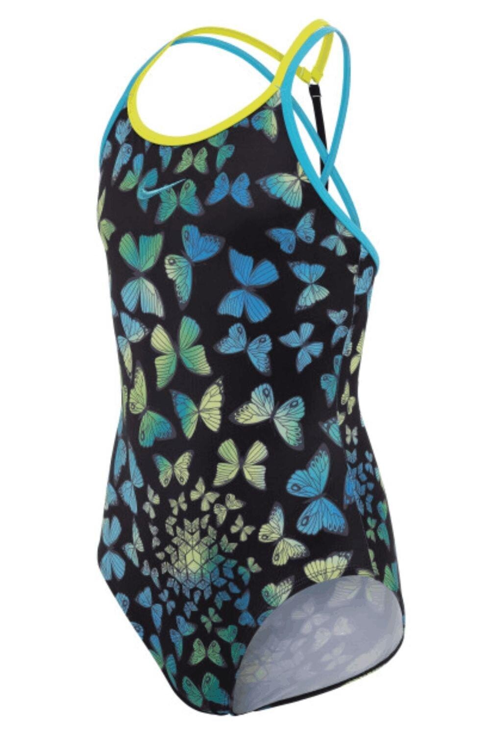

Купальник Butterfly с Т-образной перекрещенной спиной Nike, черный