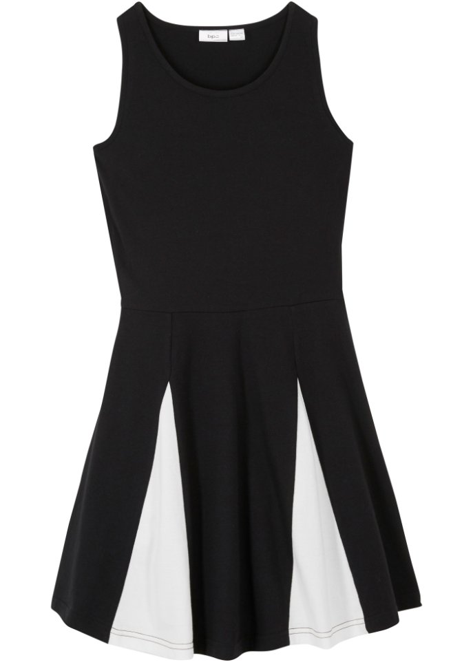 цена Трикотажное платье для девочек со вставками из натурального хлопка Bpc Bonprix Collection, черный