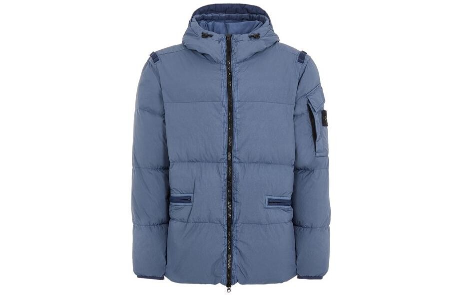 

Пуховик мужской синий Stone Island, синий