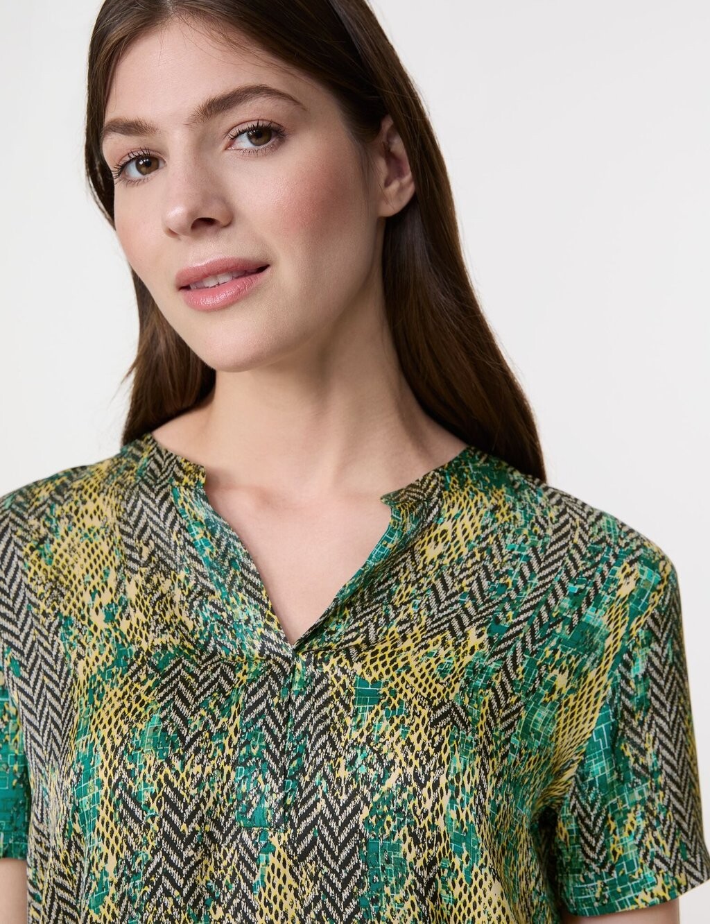 

Блуза KURZARM MIT IKAT Gerry Weber, зеленый