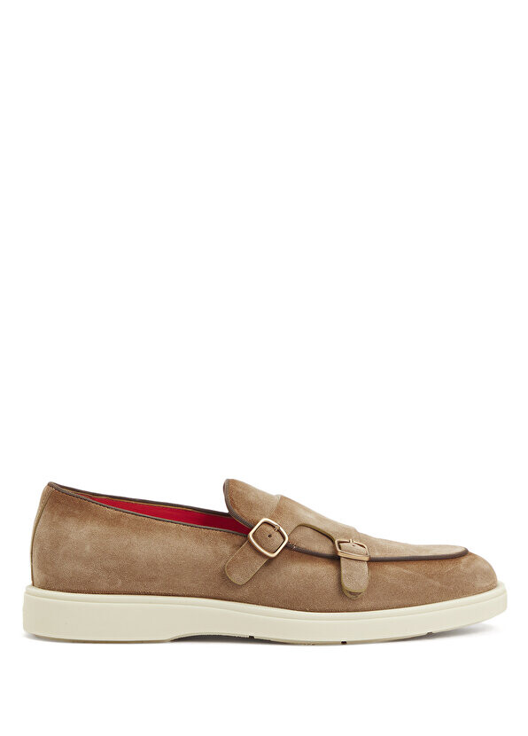 

Коричневые мужские кожаные лоферы Santoni