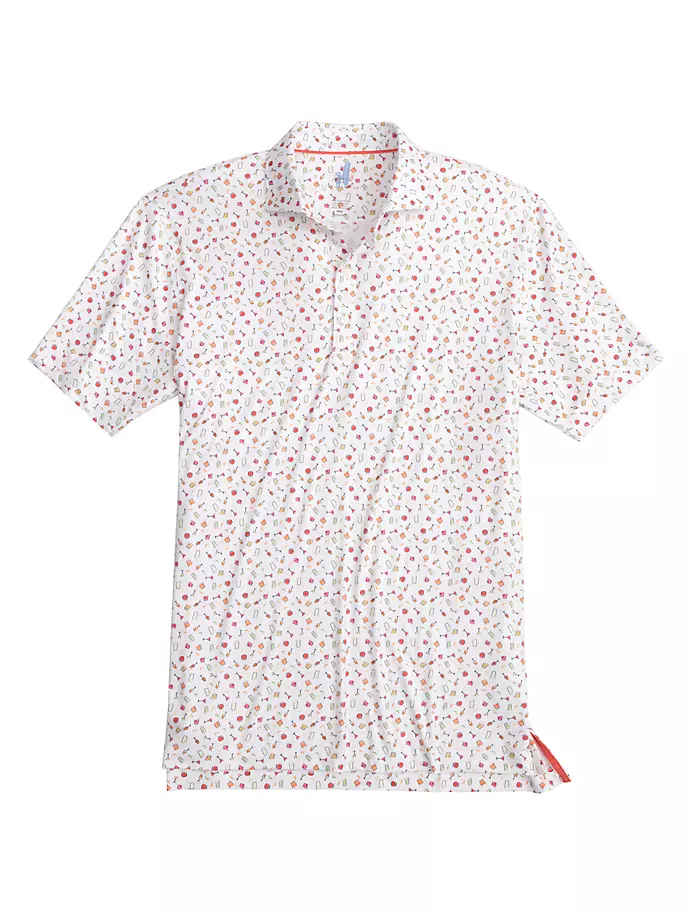 цена Рубашка поло с графическим рисунком Shaken Johnnie O, белый