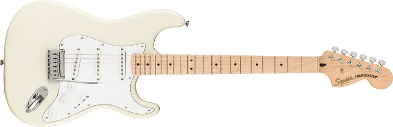Электрогитара Squier by Fender Affinity Stratocaster Electric Guitar Olympic White электрогитара fender squier affinity stratocaster hss lrl olympic white