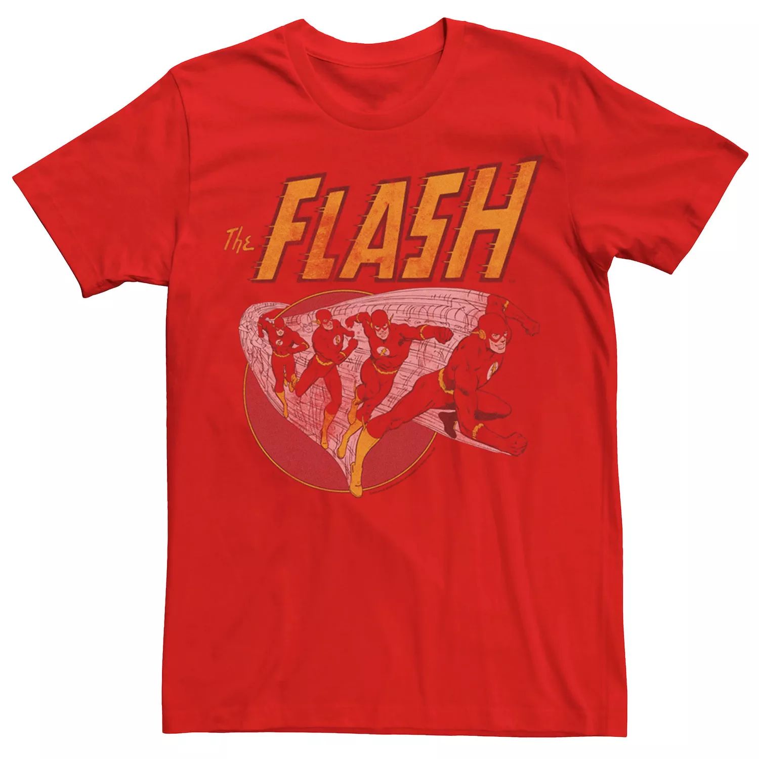 Мужская винтажная футболка с героями комиксов DC The Flash Licensed Character