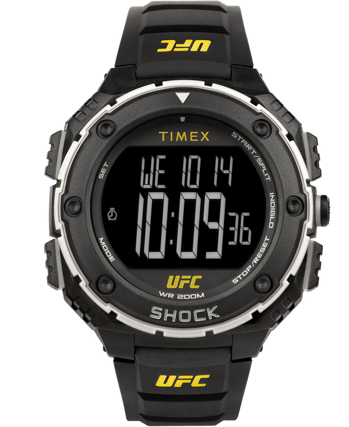 

Мужские часы UFC большого размера с кварцевым покрытием и смолой, 50 мм Timex